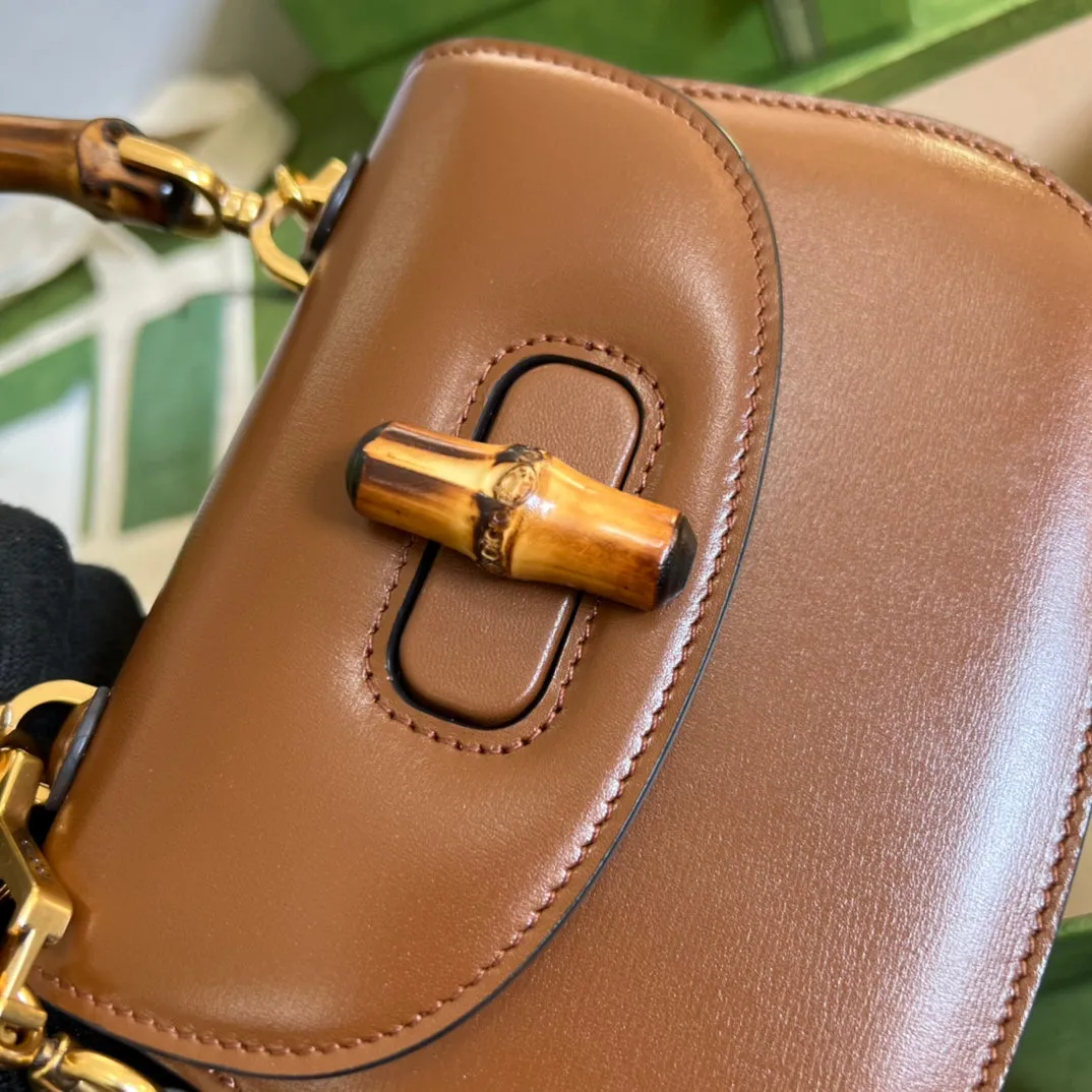 Gucci Small Top Handle Bag With Bamboo