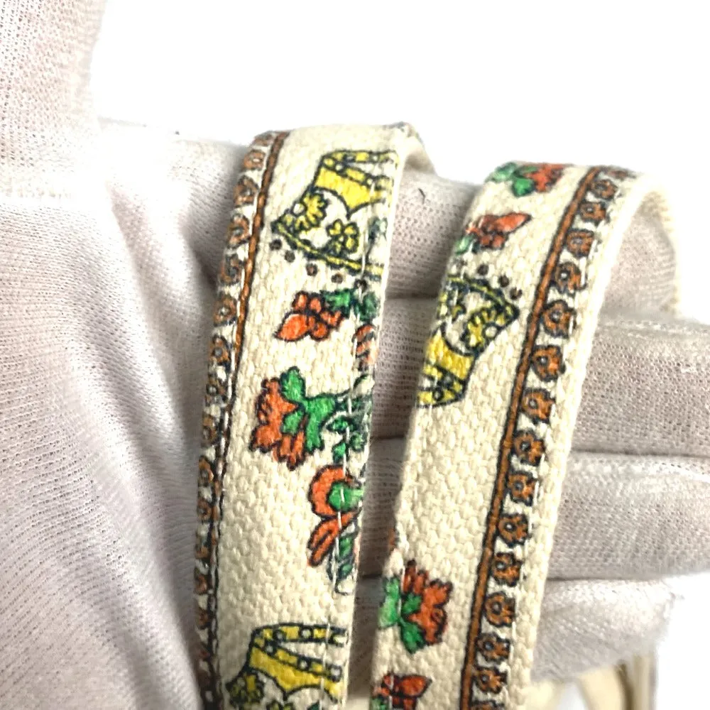 GUCCI Tote Bag canvas beige vertical GARDEN Women Used