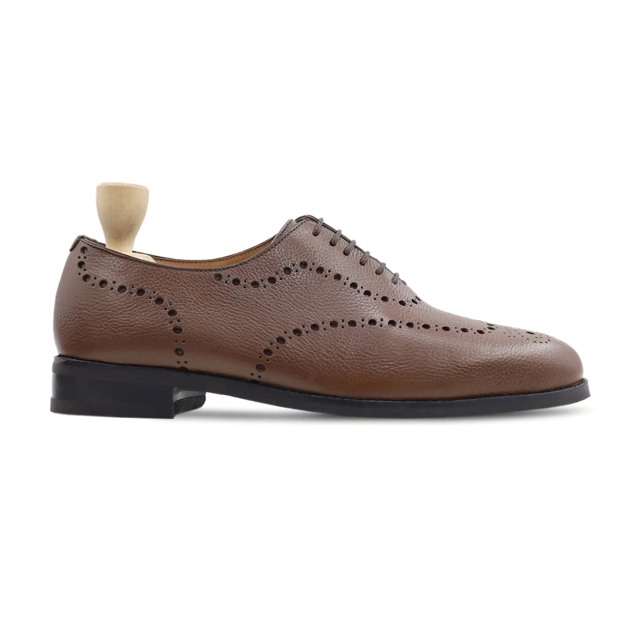 Handmade Customisable  Men's Pebble Leather Shoes