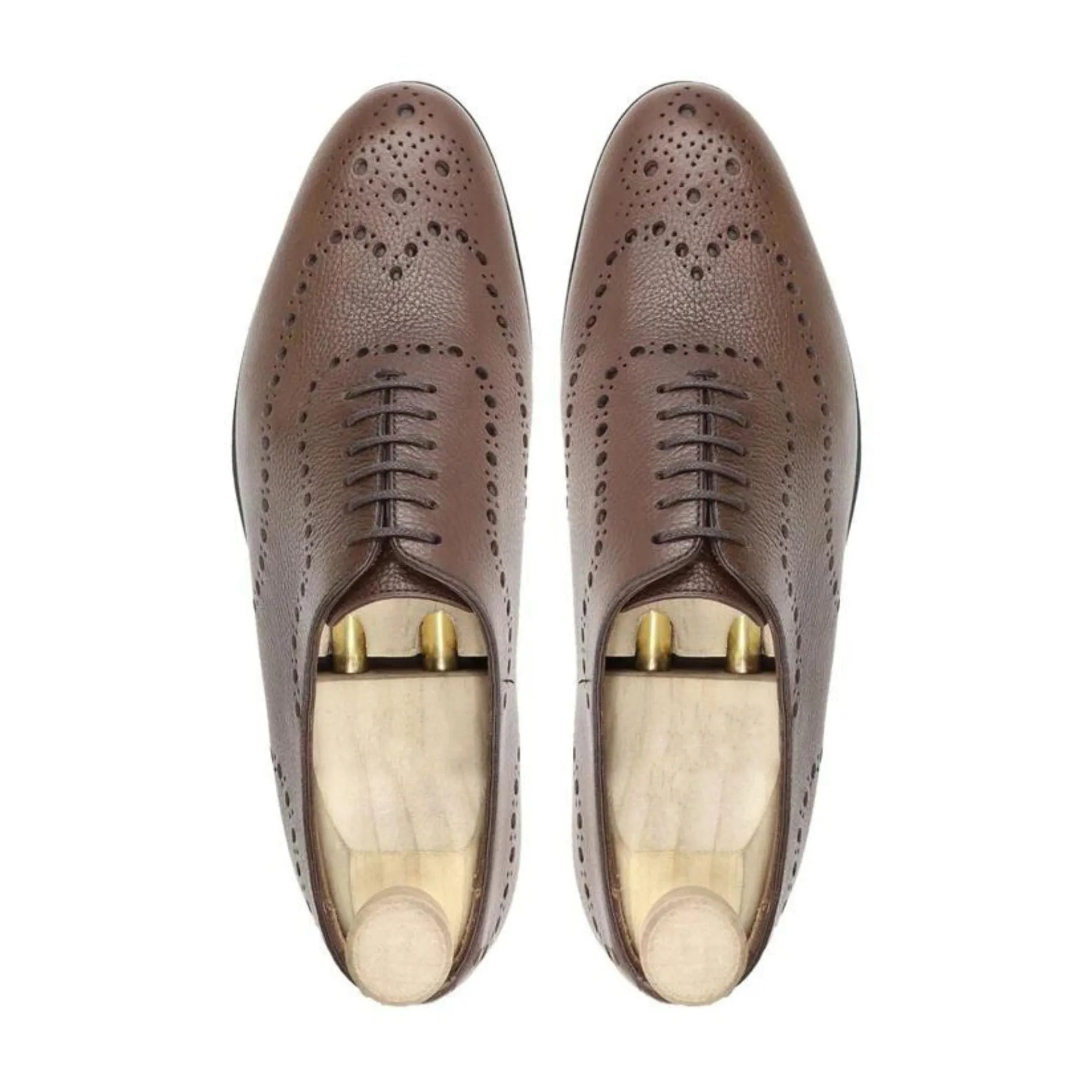 Handmade Customisable  Men's Pebble Leather Shoes