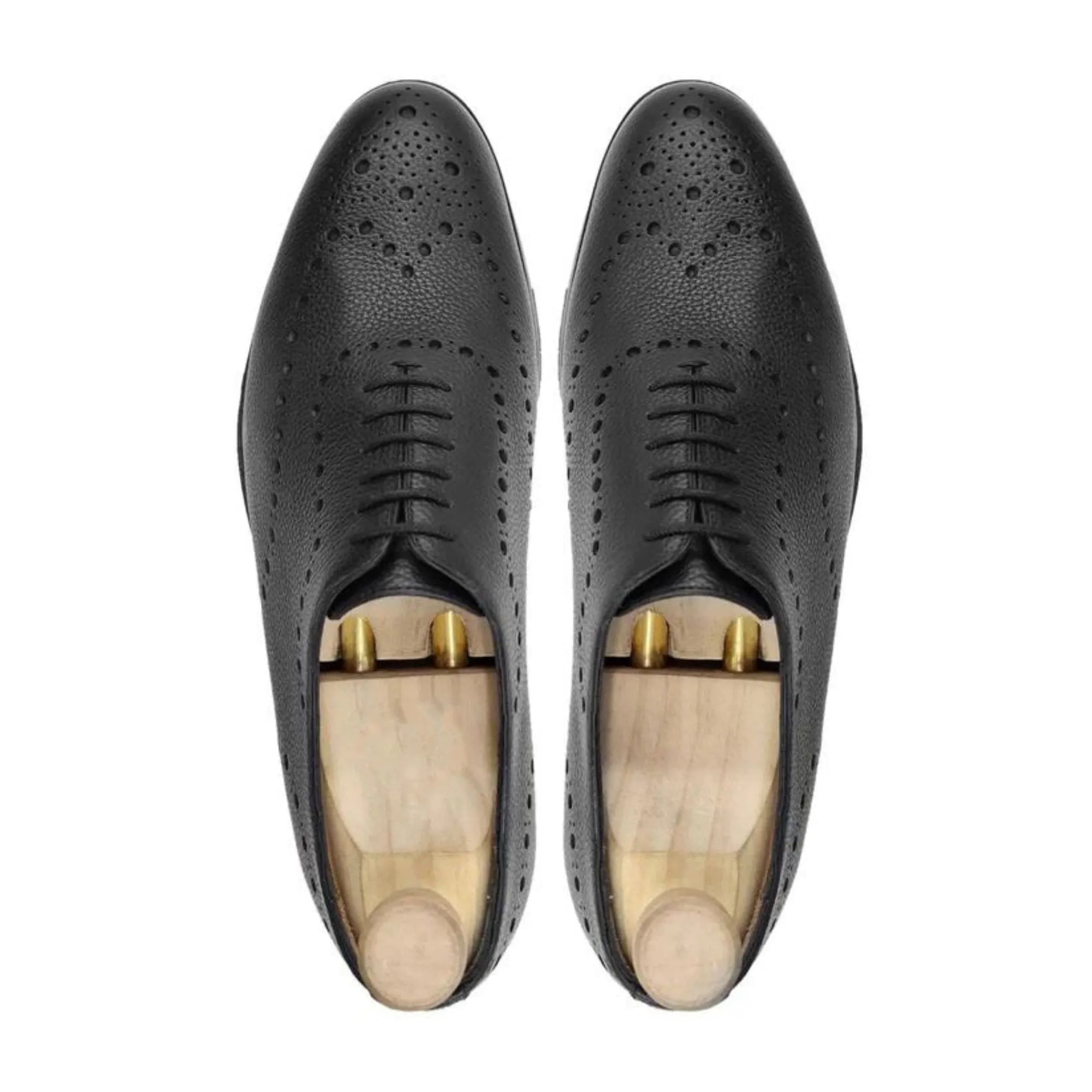 Handmade Customisable  Men's Pebble Leather Shoes