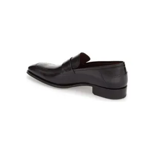 Handmade Men Black Shoes, Formal Leather Shoe, Formal Dress Shoes