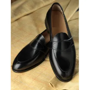 Handmade Mens Black Formal Shoes, Men Black Color Leather Shoes, Dress Shoe