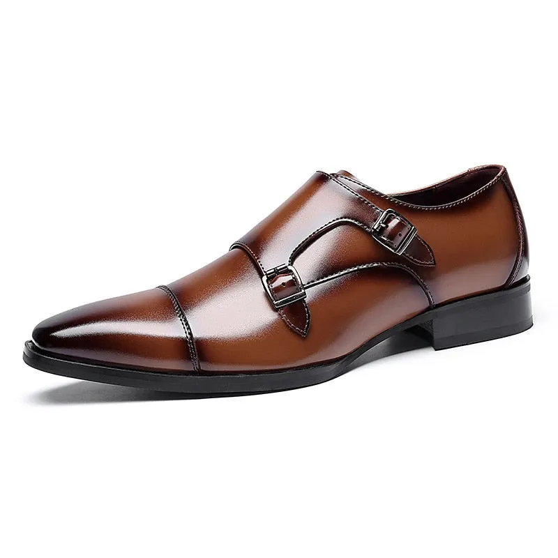 Handmade Oxford Dress Shoes Men Genuine Cow Leather Suit Shoes Footwear