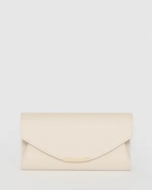 Ivory Lucille Envelope Clutch Bag
