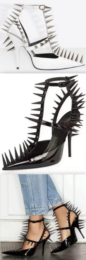 Knife Patent Spike Pump, Black or White