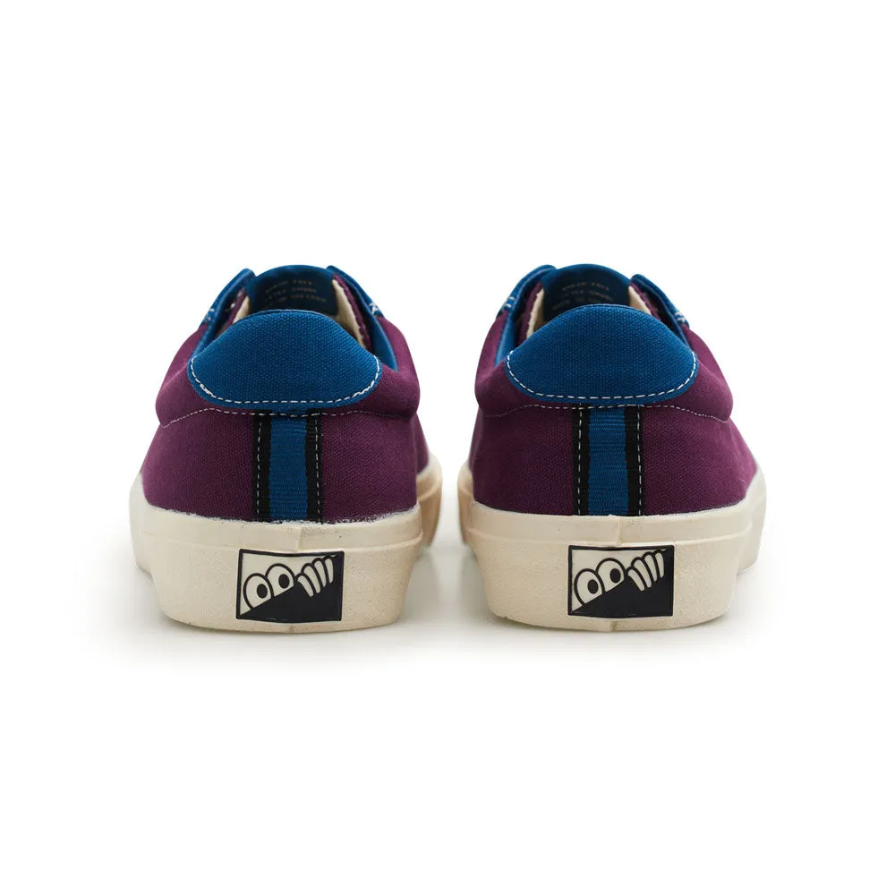 Last Resort X Julian Smith 'VM001 Canvas Lo' Skate Shoes (Plum / Dirty Blue)