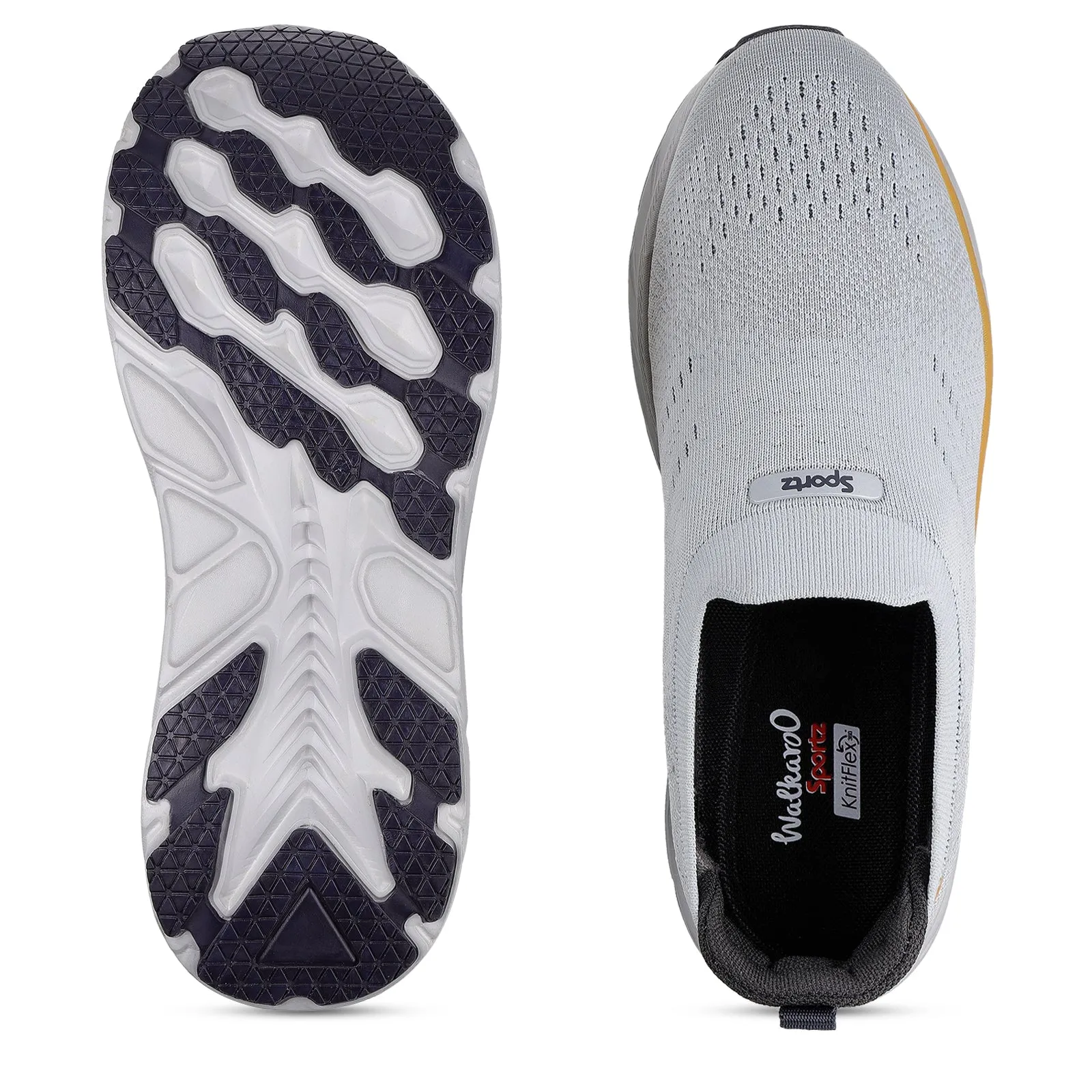 LOBER Men's Slip-on Walking Shoe - WS9139 Light Grey