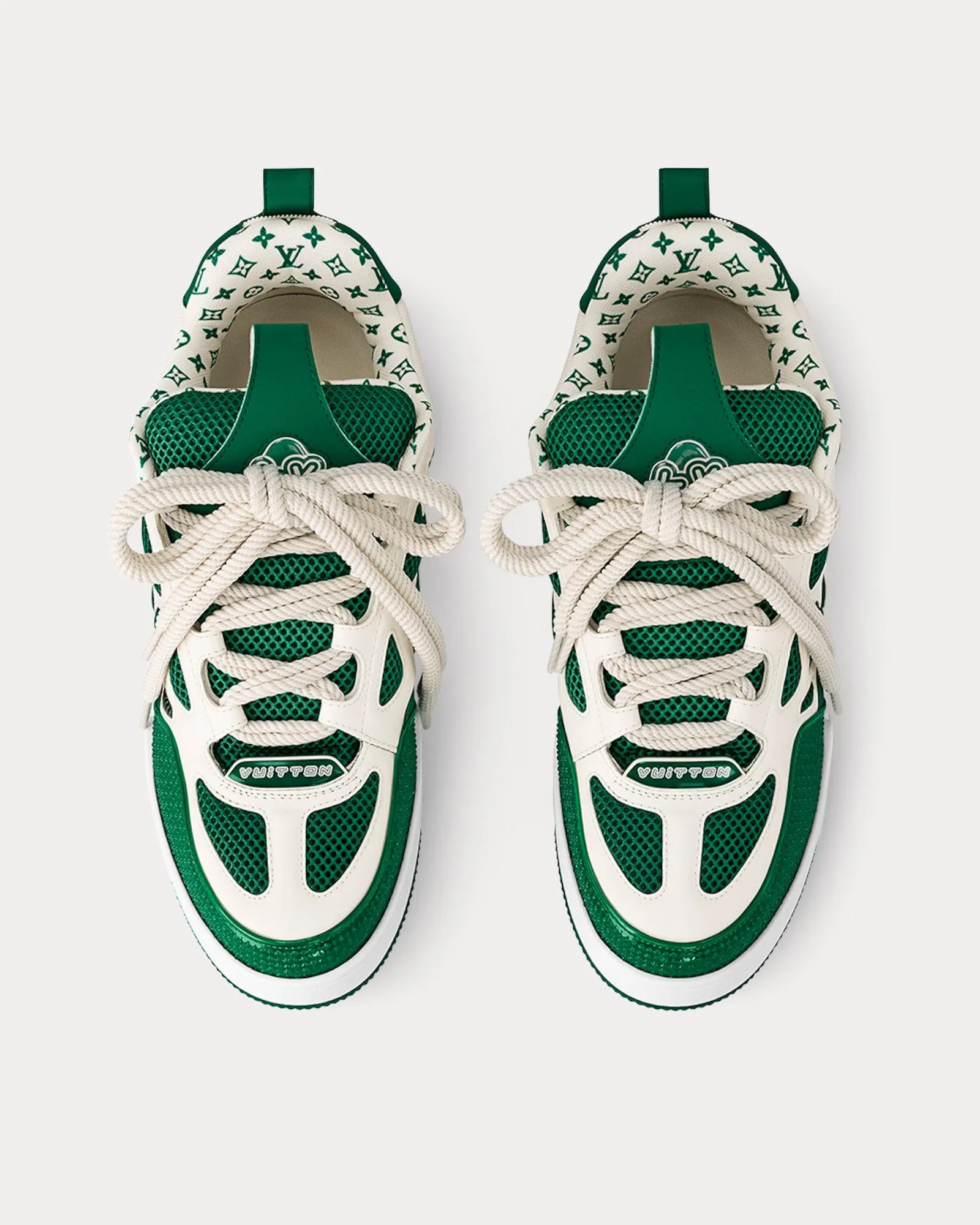 LV Skate Leather Green Low Top Sneakers