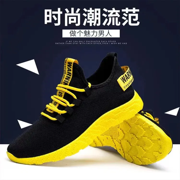 Male's sneakers casual lightweight mesh sports shoes summer men's outdoor soft sole Breathable comfort fashion tide running shoe