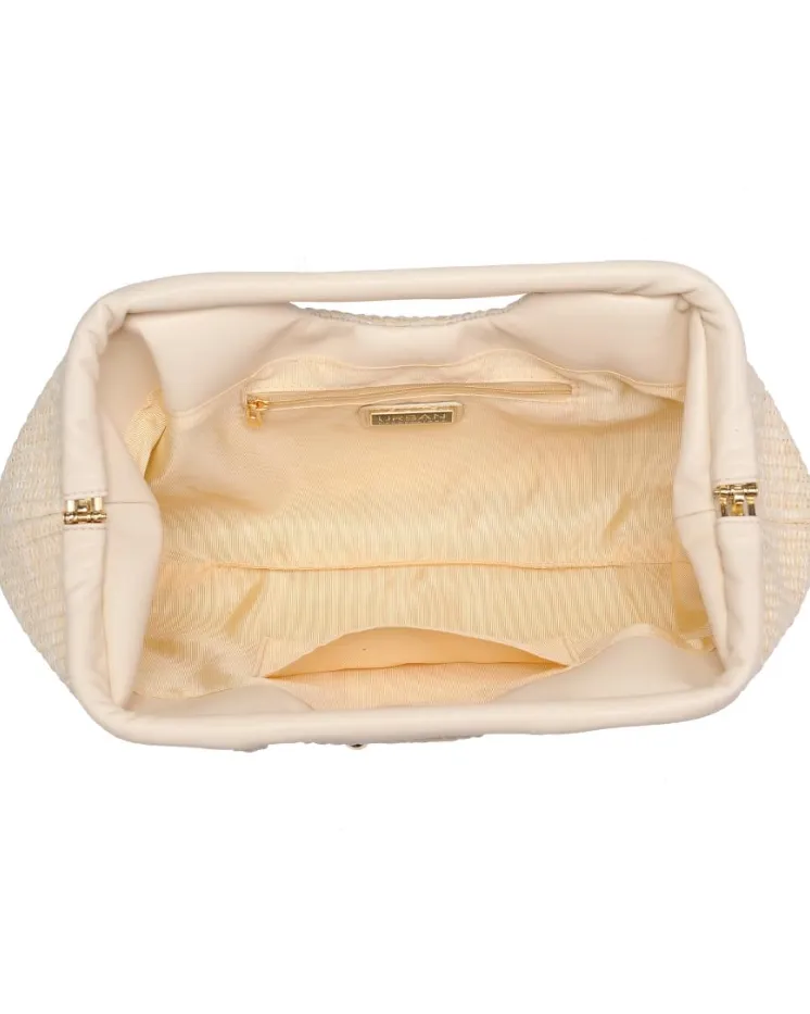 Mallory Studded Clutch - Ivory
