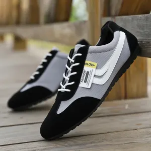 Men Low-top Canvas Shoes Casual Breathable Sneakers Korean Style Autumn Lace Up Casual Non-slip Trainers Zapatillas Para Hombre