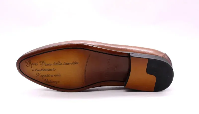 Men's Genuine Leather Luxury Italian Tassel Loafers Shoes
