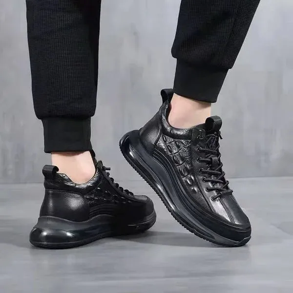 Men's Leather Air Cushion Sneakers