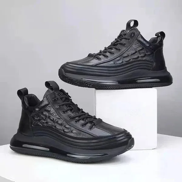 Men's Leather Air Cushion Sneakers