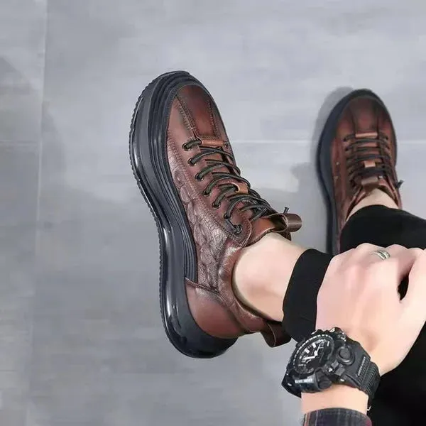 Men's Leather Air Cushion Sneakers