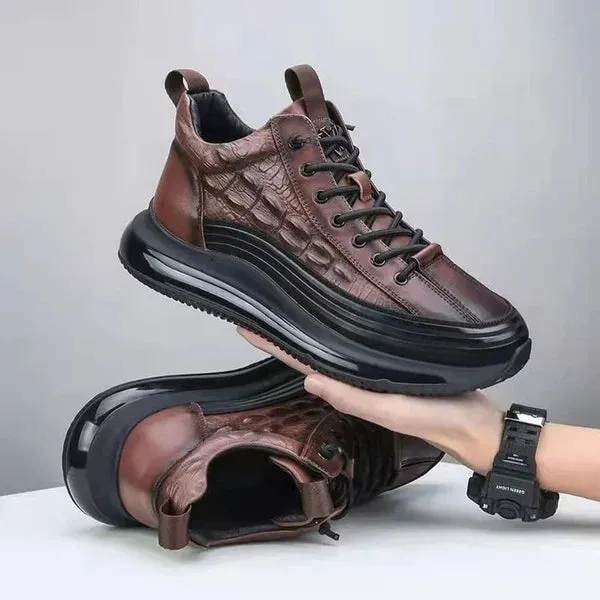 Men's Leather Air Cushion Sneakers
