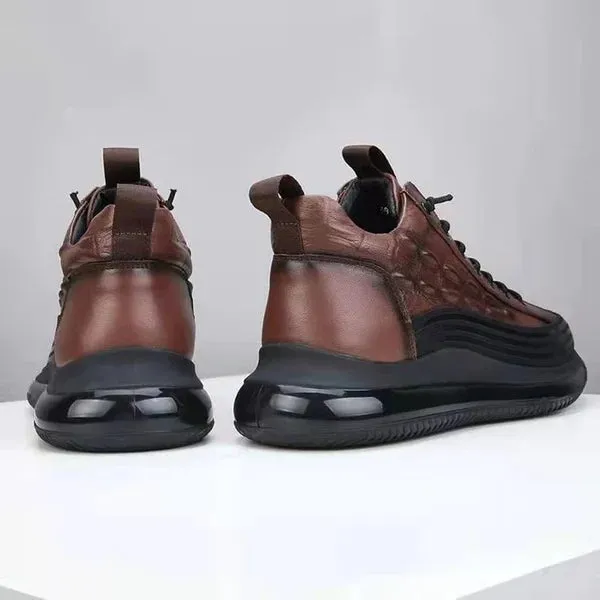Men's Leather Air Cushion Sneakers