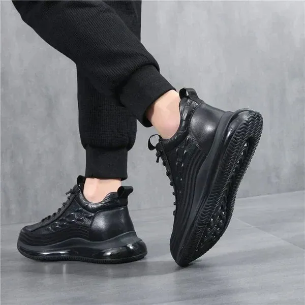 Men's Leather Air Cushion Sneakers