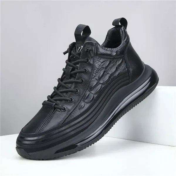 Men's Leather Air Cushion Sneakers