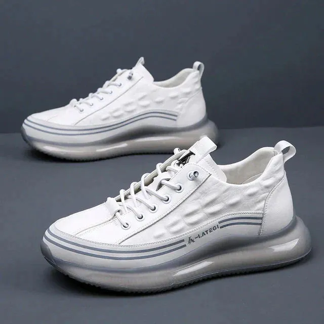 Men's Leather Air Cushion Sneakers