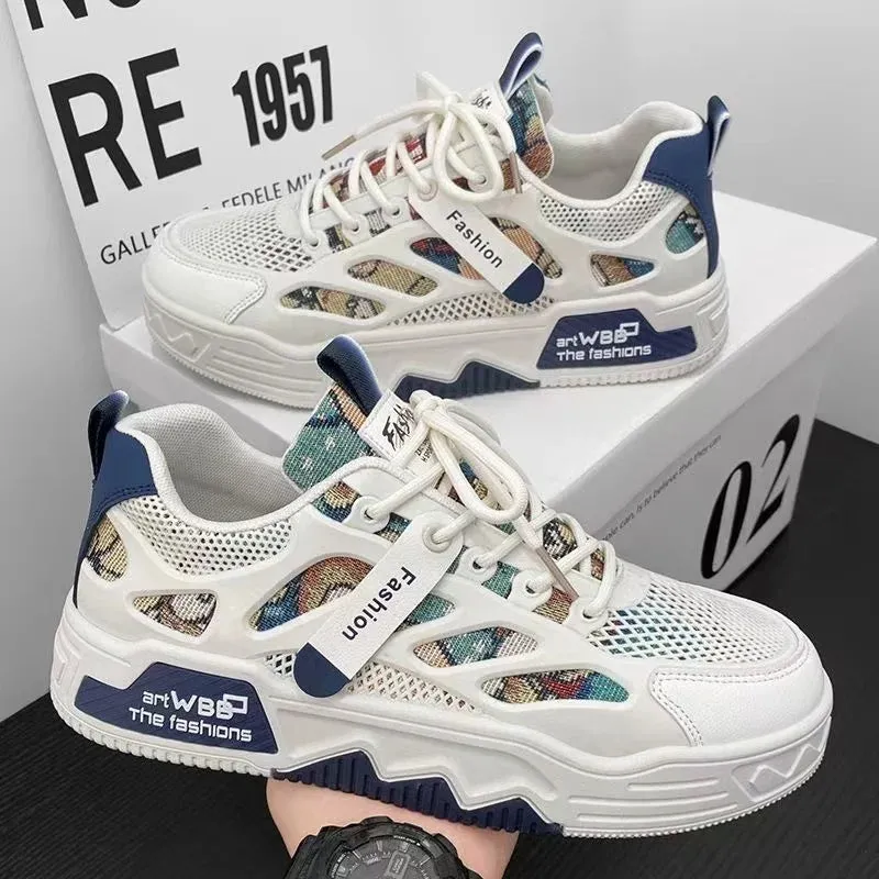Mens Luxury Running Shoes Breathable Skateboard Shoes Chunky Comfortable Casual Sneakers Men Tenis Masculino Footwear Male