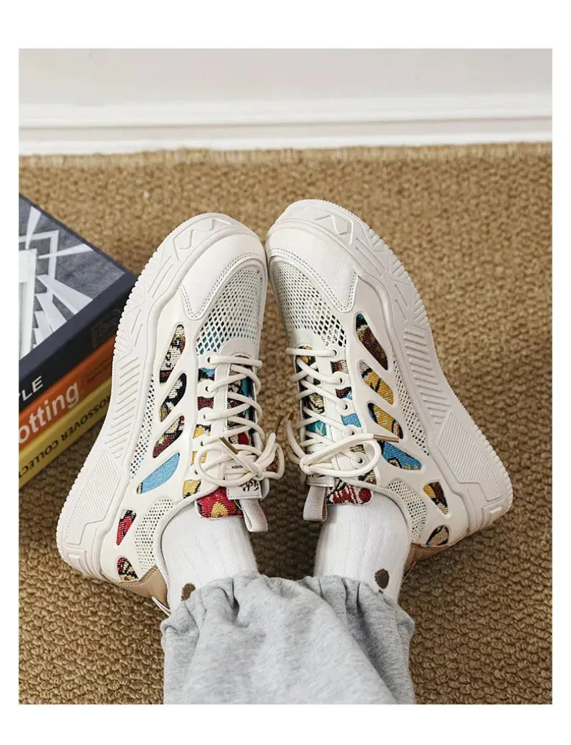 Mens Luxury Running Shoes Breathable Skateboard Shoes Chunky Comfortable Casual Sneakers Men Tenis Masculino Footwear Male