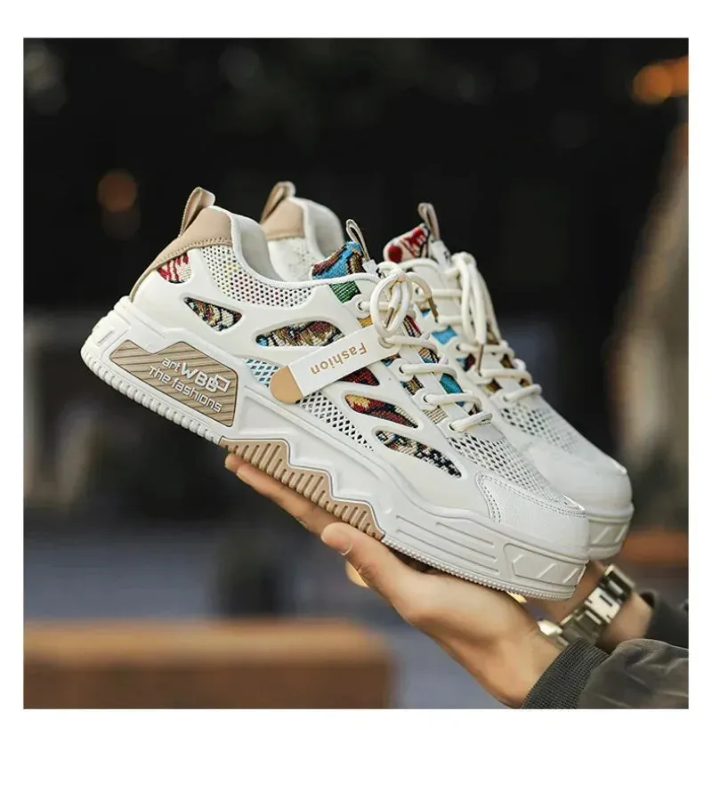 Mens Luxury Running Shoes Breathable Skateboard Shoes Chunky Comfortable Casual Sneakers Men Tenis Masculino Footwear Male