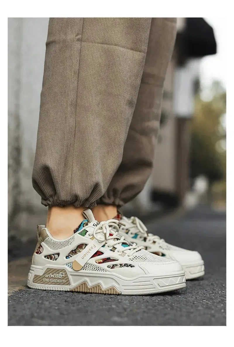 Mens Luxury Running Shoes Breathable Skateboard Shoes Chunky Comfortable Casual Sneakers Men Tenis Masculino Footwear Male