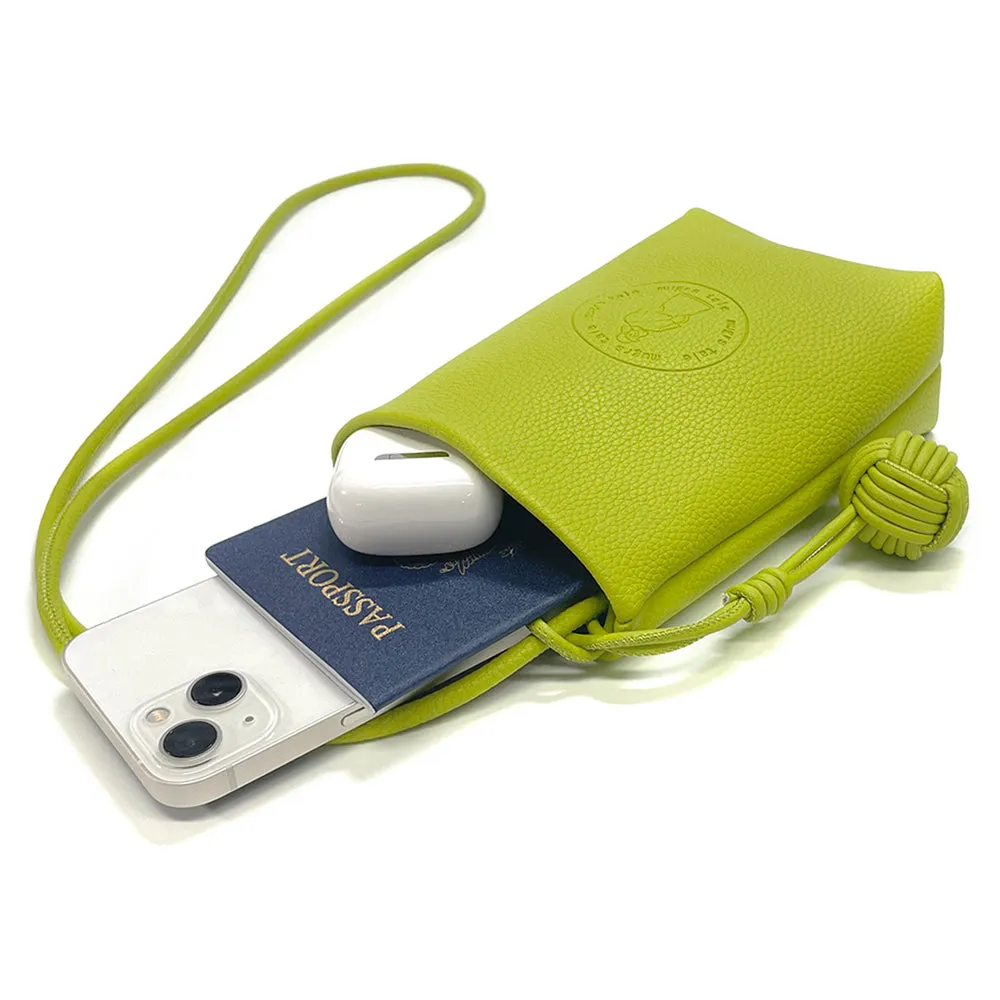 Mugrs™ Crossbody Bag, Cell Phone Crossbody Bag, Avocado Green Color