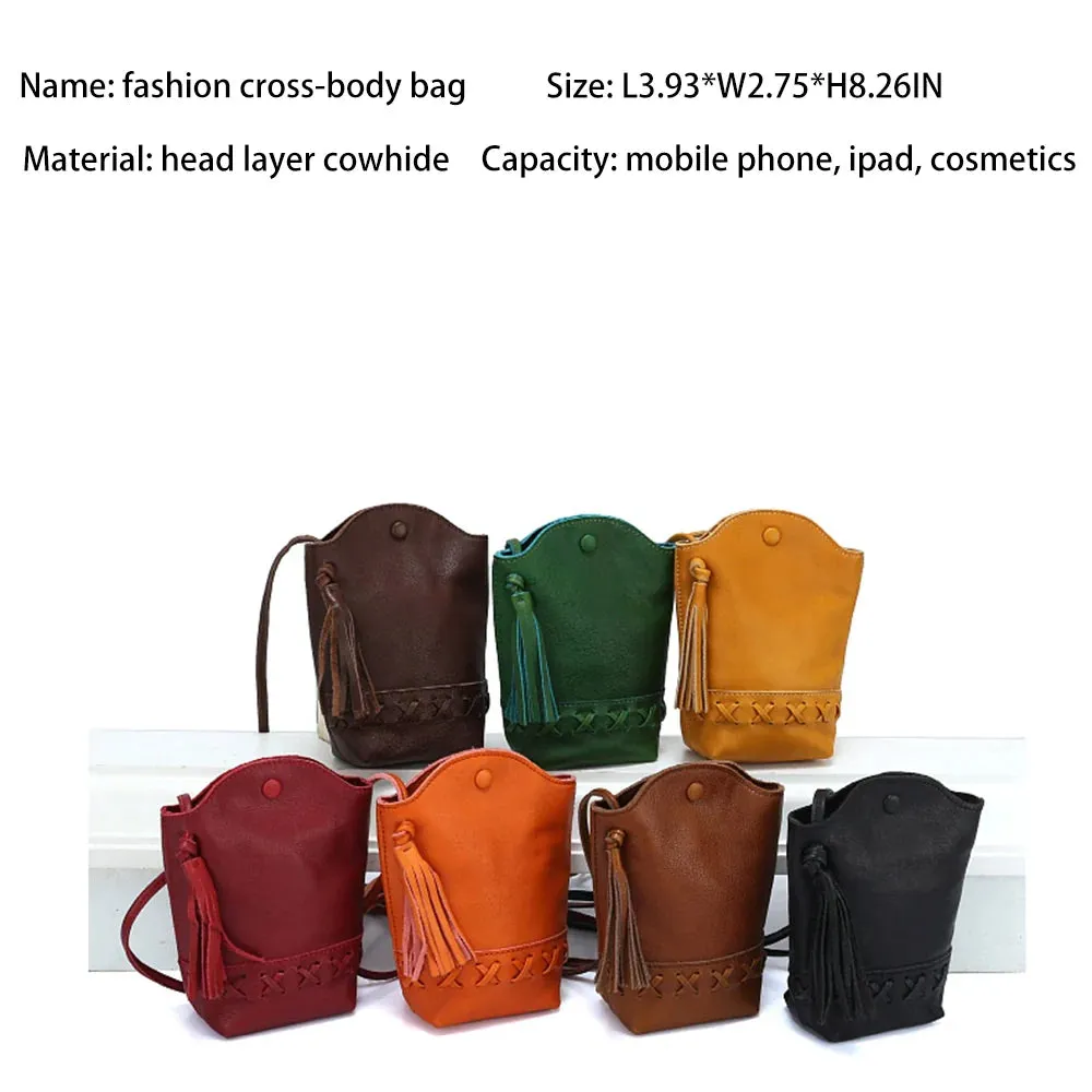 Mugrs™ tassel mobile phone bag crossbody bag