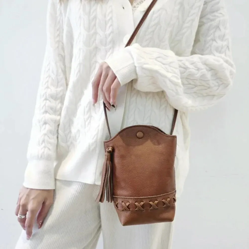 Mugrs™ tassel mobile phone bag crossbody bag