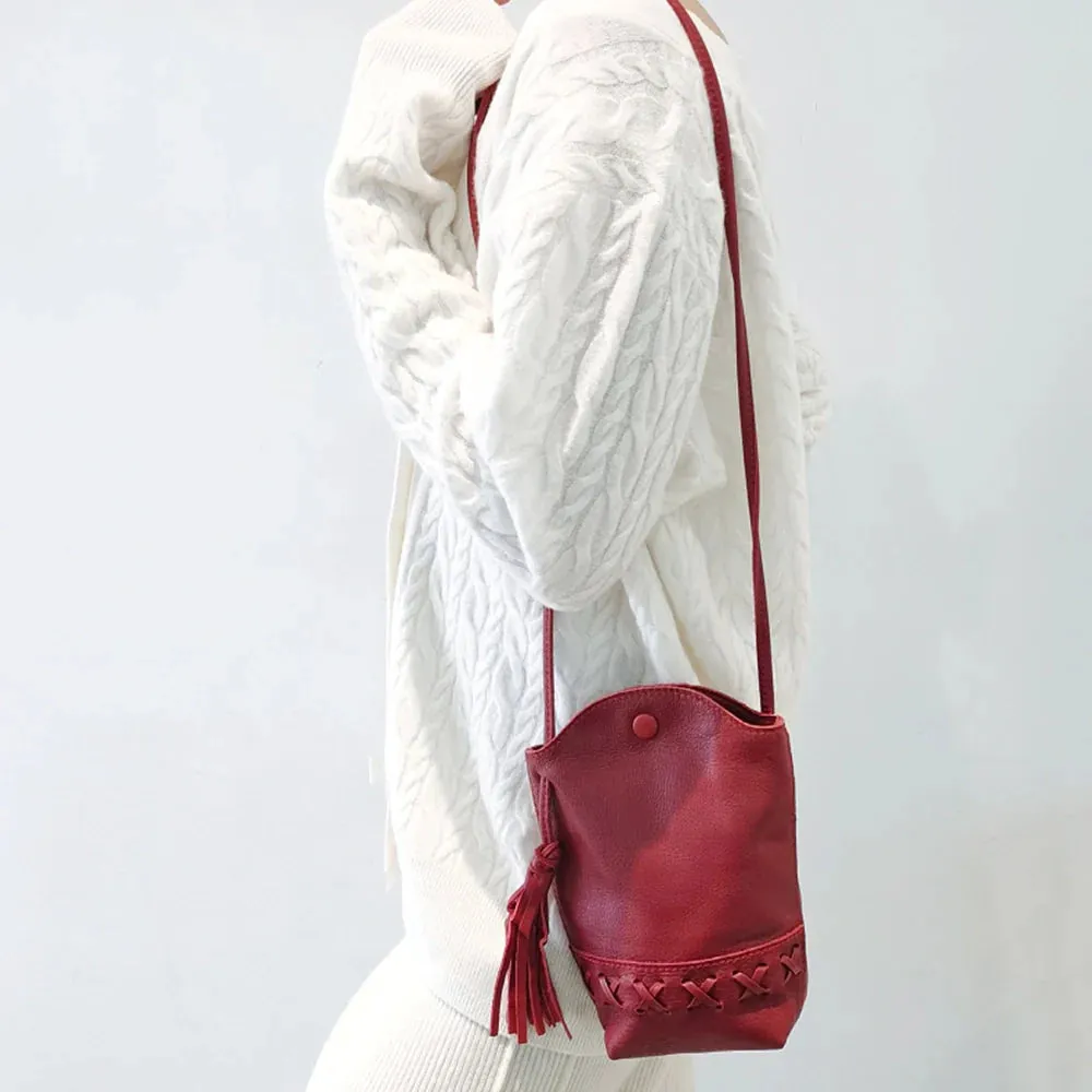 Mugrs™ tassel mobile phone bag crossbody bag