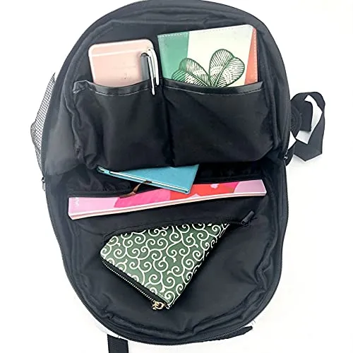 Multi leisure backpack,Purple Pink Ombre Design, travel sports School bag for adult youth College Students