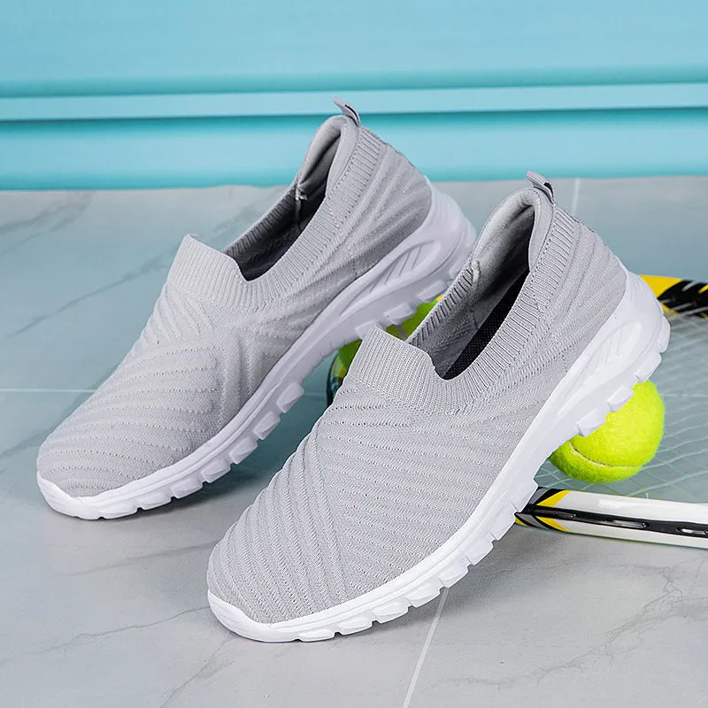 Nanccy Breathable Comfortable Mesh Oversized Soft Sole Walking Shoes