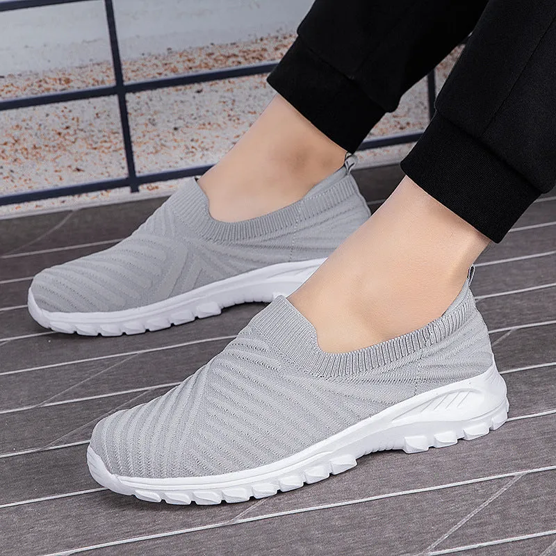 Nanccy Breathable Comfortable Mesh Oversized Soft Sole Walking Shoes