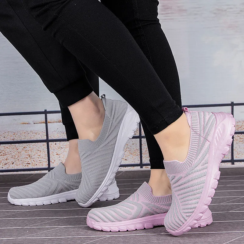 Nanccy Breathable Comfortable Mesh Oversized Soft Sole Walking Shoes