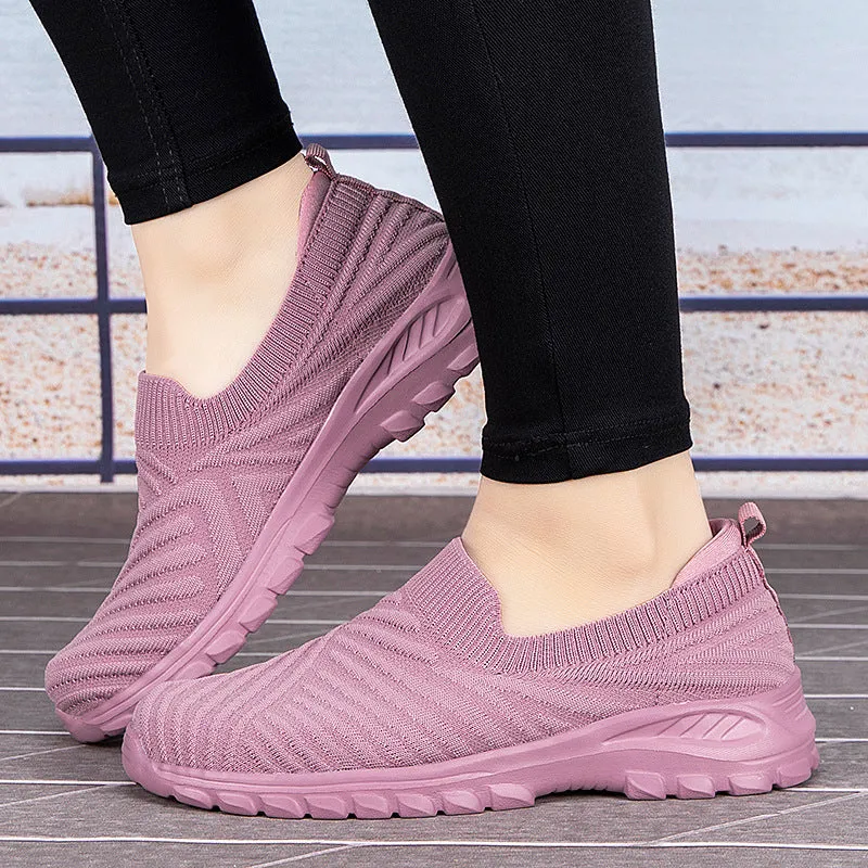 Nanccy Breathable Comfortable Mesh Oversized Soft Sole Walking Shoes