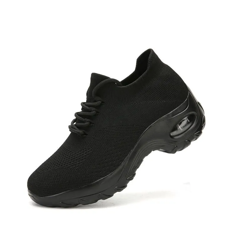 Nanccy Lace Up Walking Running Shoes Platform Sneakers