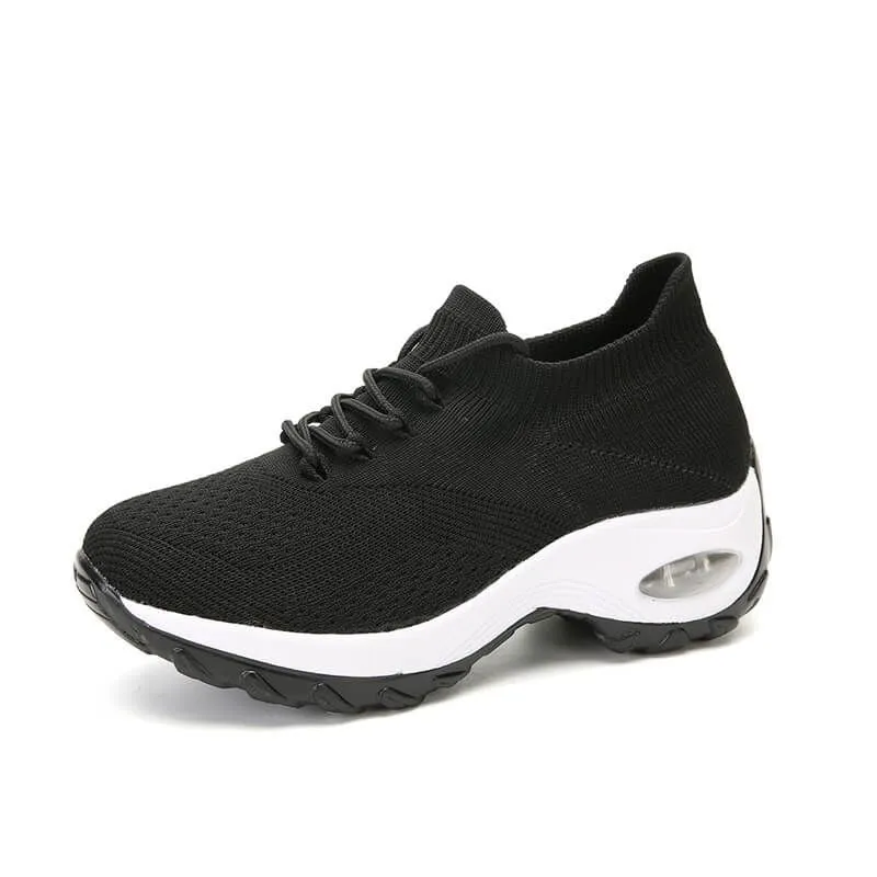 Nanccy Lace Up Walking Running Shoes Platform Sneakers