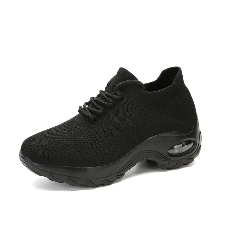 Nanccy Lace Up Walking Running Shoes Platform Sneakers