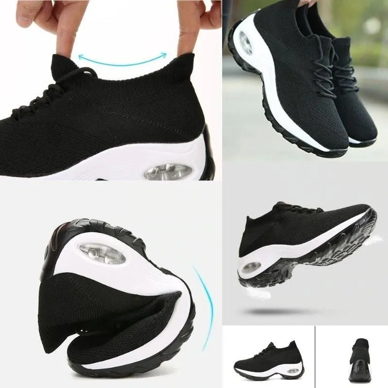 Nanccy Lace Up Walking Running Shoes Platform Sneakers