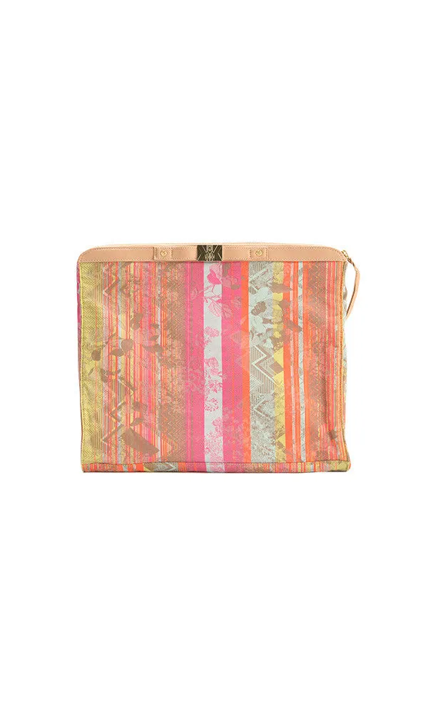 NEON JACQUARD BANKERS CLUTCH