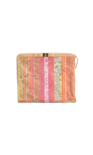 NEON JACQUARD BANKERS CLUTCH