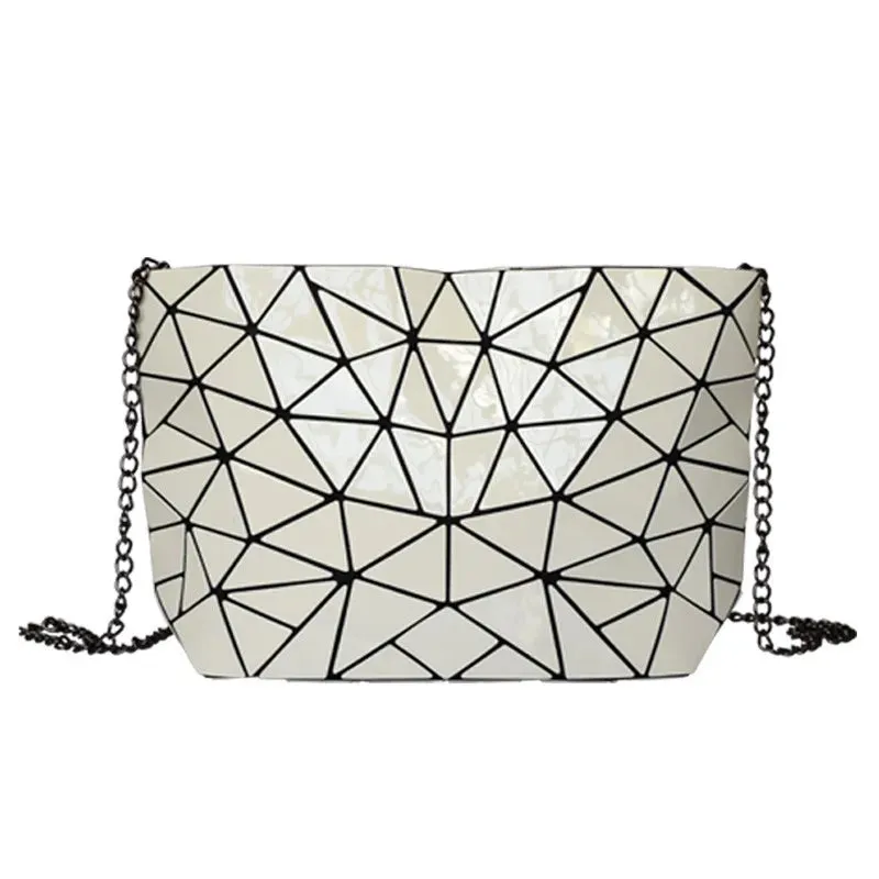 New Gold Handbags for Women: Summer Large Tote Bag, Ladies Geometric Messenger Shoulder Bag, Beach Luxury Designer in Silver.