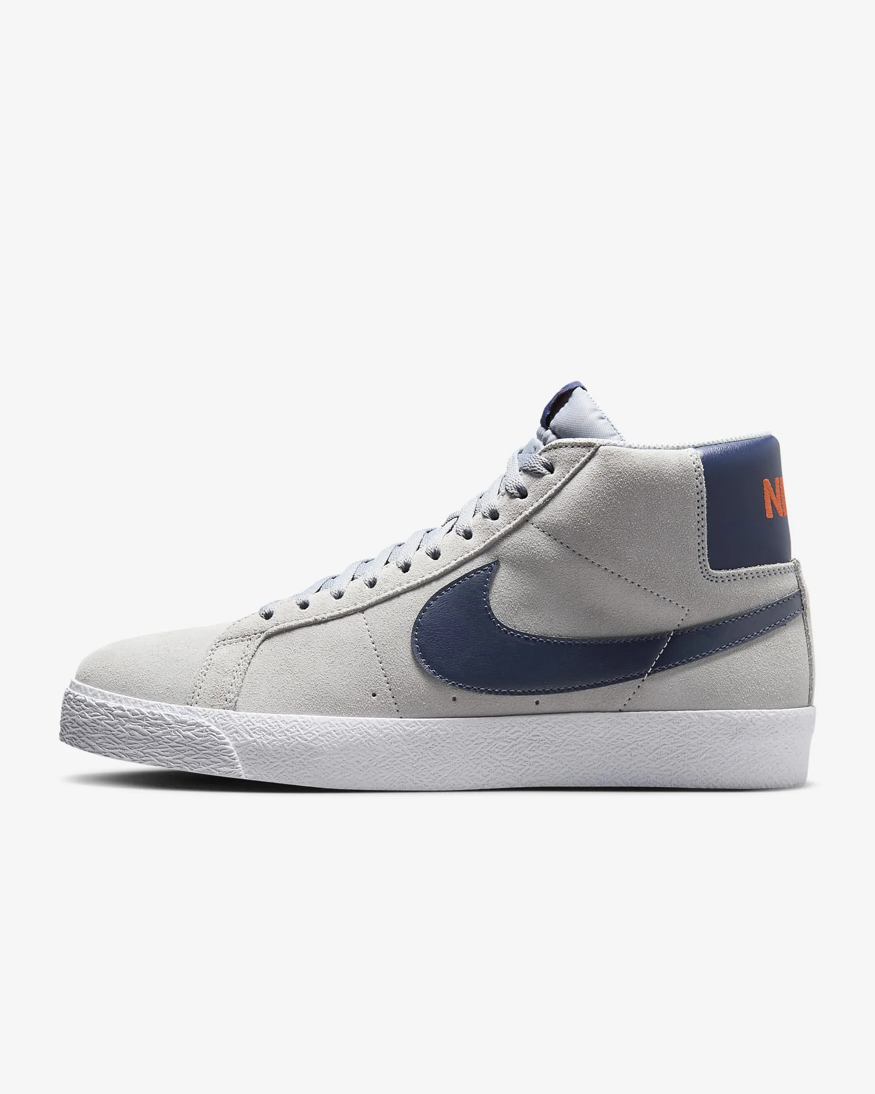 Nike SB Zoom Blazer Mid Skate Shoes - Wolf Grey/Cosmic Clay/White/Midnight Navy
