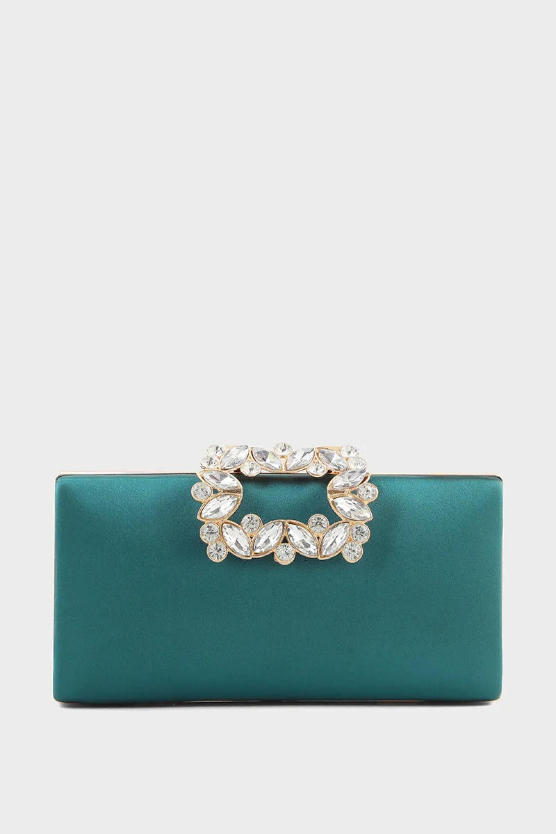 Party Wear Clutch B20797-Green
