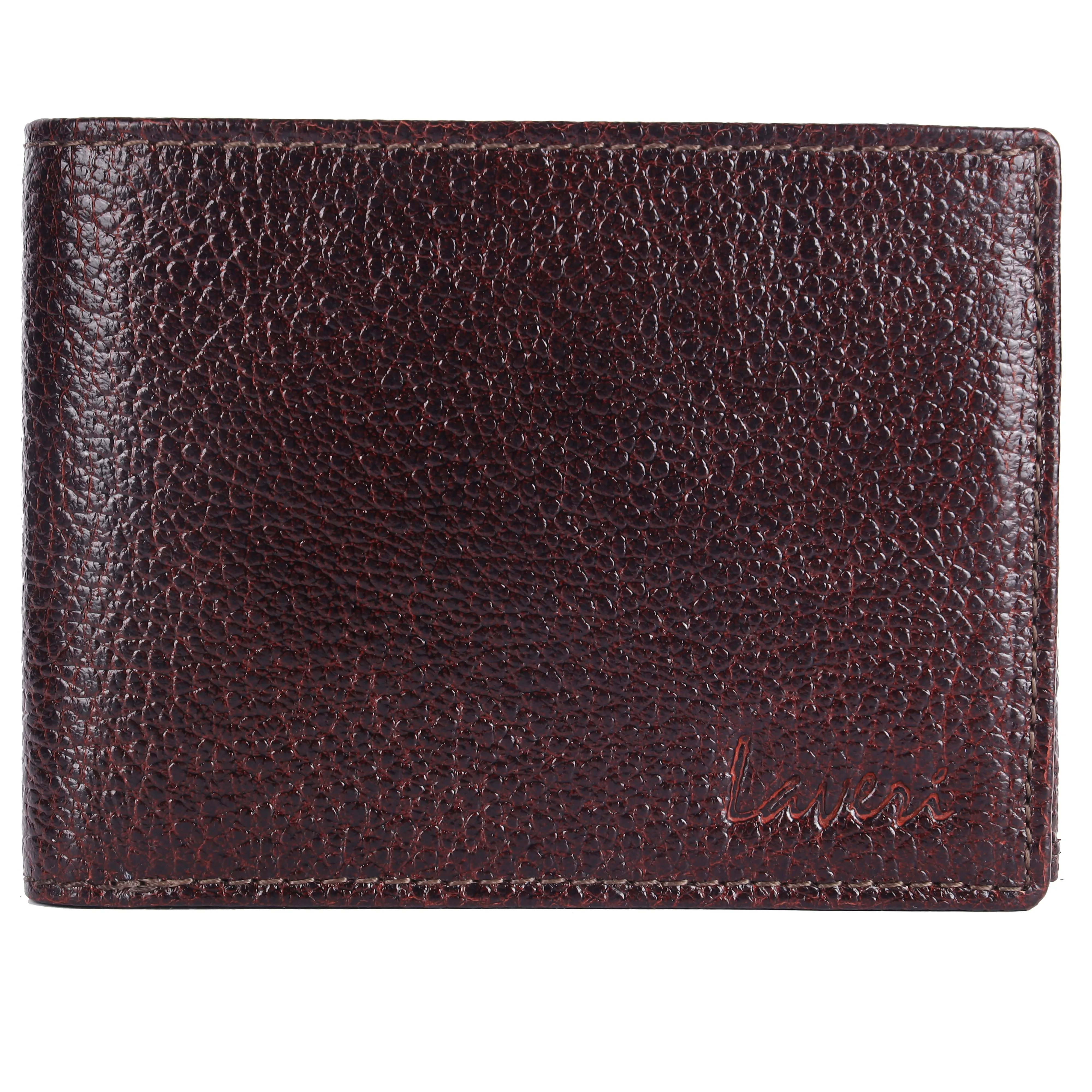 Pebble Texture 16 Card Billfold Coin Pocket Wallet #1013C