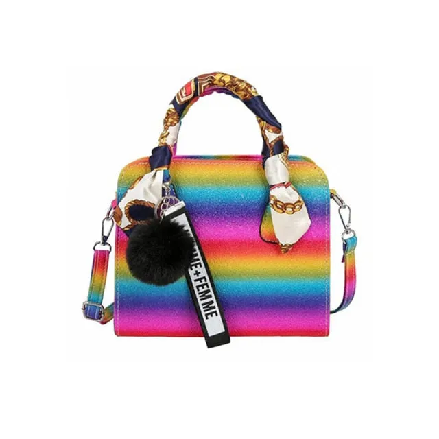PRETTY BOUJEE SET - SLIDES/SHOE & BAG - MULTI COLOR