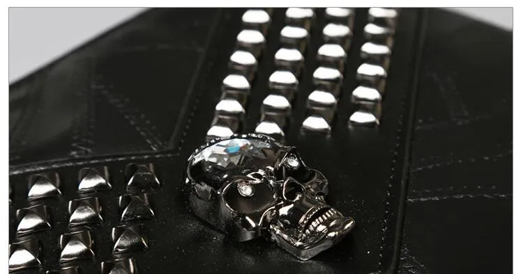 Rivets & Skull Shoulder Bag